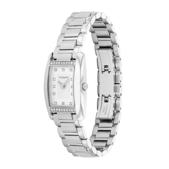 Ladies' Coach Reese Crystal-Accent Watch with Silver-Tone Dial (Model: 14504587)