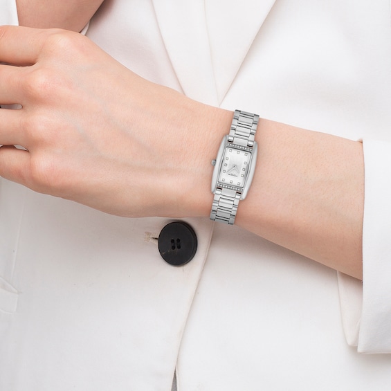 Ladies' Coach Reese Crystal-Accent Watch with Silver-Tone Dial (Model: 14504587)