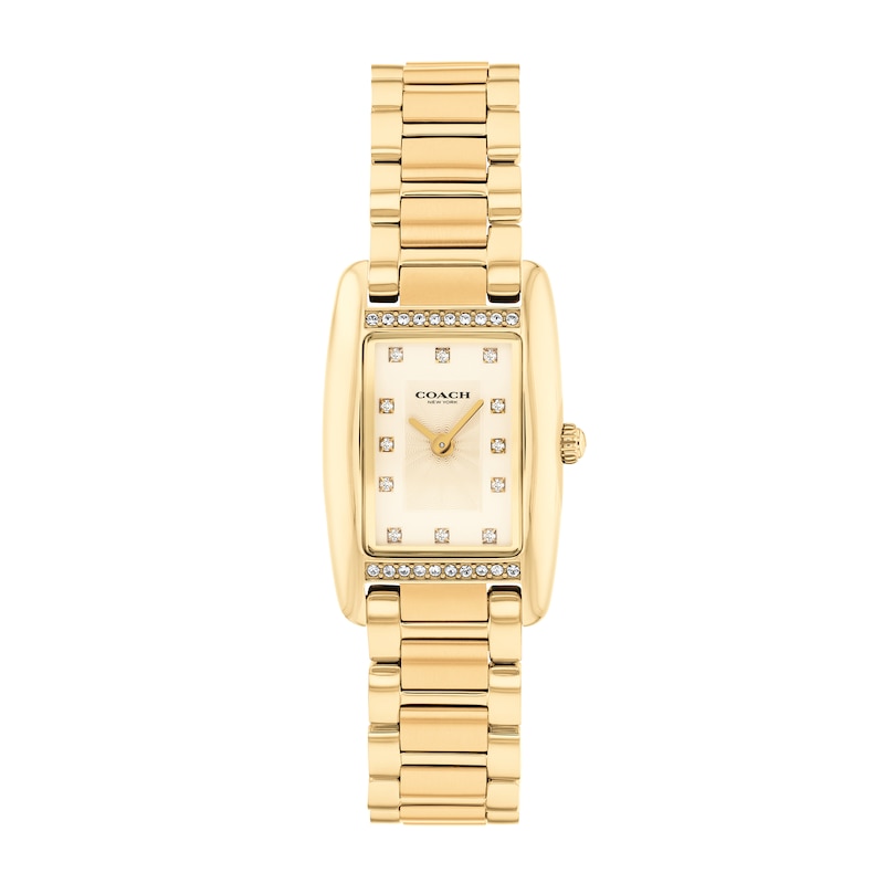 Main Image 1 of Ladies’ Coach Reese Crystal Accent Gold-Tone IP Watch with Gold-Tone Dial (Model: 14504588)
