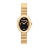 Thumbnail Image 1 of Ladies' Coach Sammy Gold-Tone IP Watch with Black Oval Dial and Expander Bracelet (Model: 14504571)