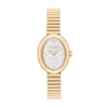 Thumbnail Image 1 of Ladies' Coach Sammy Gold-Tone IP Watch with White Oval Dial and Expander Bracelet (Model: 14504573)