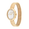 Thumbnail Image 2 of Ladies' Coach Sammy Gold-Tone IP Watch with White Oval Dial and Expander Bracelet (Model: 14504573)