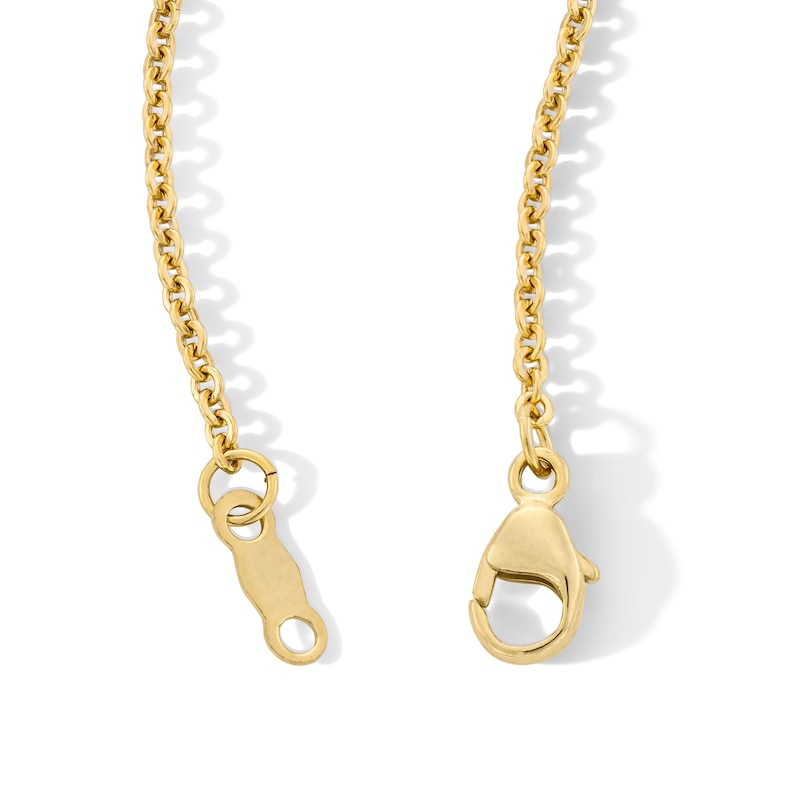 Main Image 3 of 1/4 CT. T.W. Certified Lab-Grown Diamond Open Heart Necklace in 10K Gold (F/VS2)