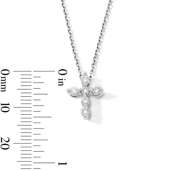 1/4 CT. T.w. Certified Lab-Grown Diamond Cross Necklace in 10K Gold (F/Vs2