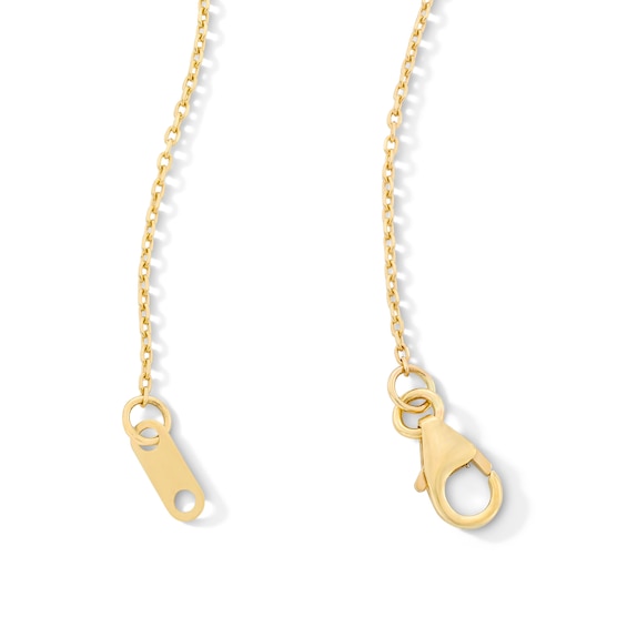 1/4 CT. T.w. Certified Lab-Grown Diamond Cross Necklace in 10K Gold (F/Vs2) - 19â