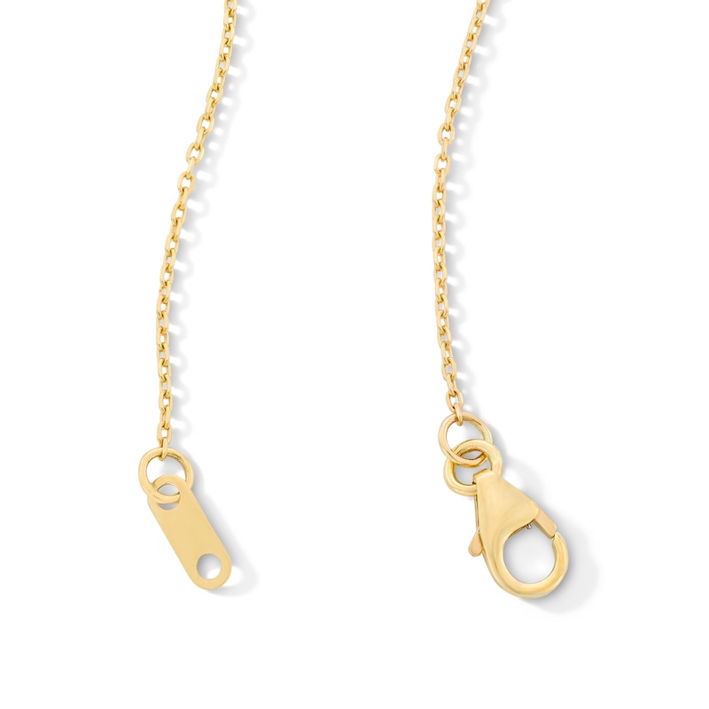 Main Image 3 of 1/4 CT. T.W. Certified Lab-Grown Diamond Cross Necklace in 10K Gold (F/VS2) - 19”