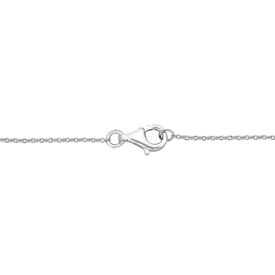 1/2 CT. T.w. Diamond Paper Clip Plaque Bracelet in 10K White Gold