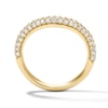 Thumbnail Image 3 of 3/4 CT. T.W. Lab-Grown Diamond Multi-Row Contour Band in 14K Gold (F/VS2)