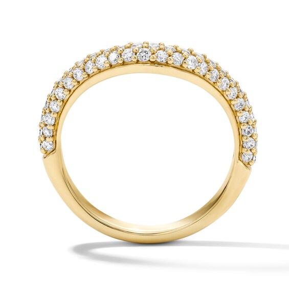 3/4 CT. T.w. Lab-Grown Diamond Multi-Row Contour Band in 14K Gold (F/Vs2)