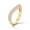 Thumbnail Image 5 of 3/4 CT. T.W. Lab-Grown Diamond Multi-Row Contour Band in 14K Gold (F/VS2)
