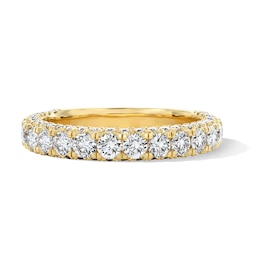 1-1/2 CT. T.W. Certified Lab-Grown Diamond Three-Sided Band in 14K Gold (F/VS2)