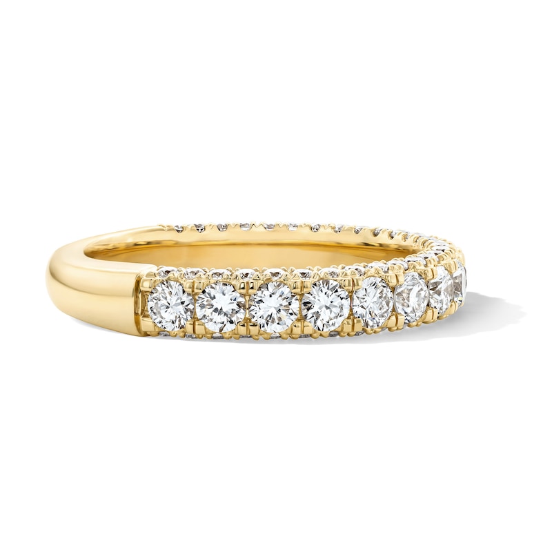 Main Image 2 of 1-1/2 CT. T.W. Certified Lab-Grown Diamond Three-Sided Band in 14K Gold (F/VS2)