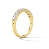 Thumbnail Image 4 of 1 CT. T.W. Emerald-Cut and Oval Certified Lab-Grown Diamond Anniversary Band in 10K Gold (F/VS2)