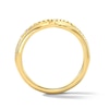 Thumbnail Image 3 of 1/3 CT. T.W. Lab-Grown Diamond Two-Row Chevron Band in 14K Gold (F/VS2)