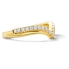 Thumbnail Image 4 of 1/3 CT. T.W. Lab-Grown Diamond Two-Row Chevron Band in 14K Gold (F/VS2)