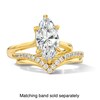 Thumbnail Image 6 of 1/3 CT. T.W. Lab-Grown Diamond Two-Row Chevron Band in 14K Gold (F/VS2)