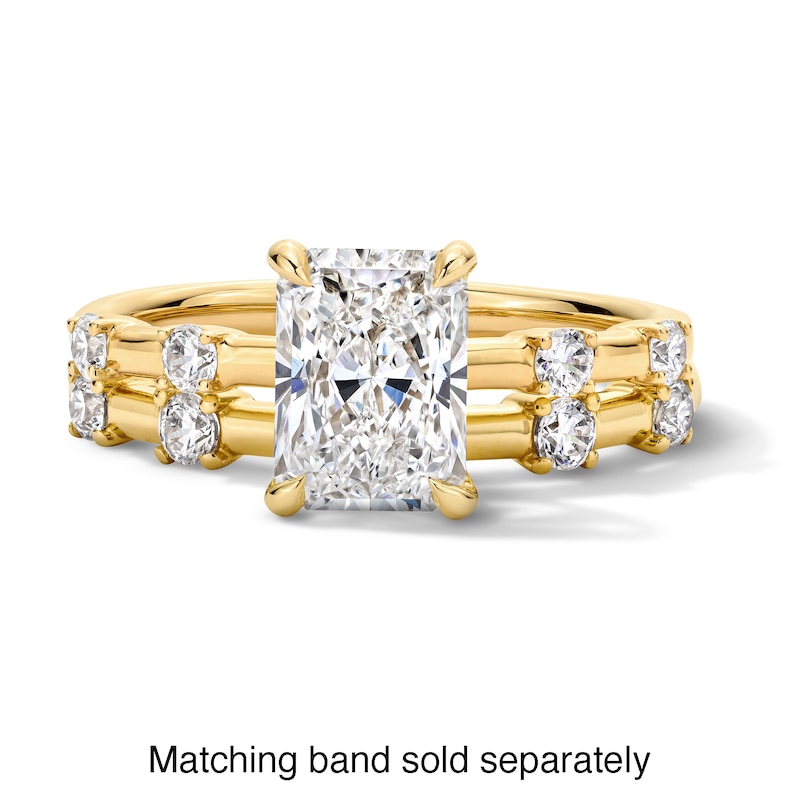 Main Image 6 of 1-3/4 CT. T.W. Radiant-Cut Certified Lab-Grown Diamond Engagement Ring in 14K Gold (F/VS2)