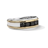 Thumbnail Image 4 of 1 CT. T.W. Black Diamond Five-Stone Band in 10K Two-Tone Gold