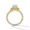Thumbnail Image 3 of Enchanted Disney Belle 2-1/2 CT. T.W. Emerald-Cut Certified Lab-Grown Diamond Engagement Ring in 14K Two-Tone Gold (F/VS2)