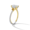 Thumbnail Image 5 of Enchanted Disney Belle 2-1/2 CT. T.W. Emerald-Cut Certified Lab-Grown Diamond Engagement Ring in 14K Two-Tone Gold (F/VS2)