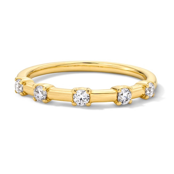 1/4 CT. T.w. Certified Lab-Grown Diamond Station Band in 14K Gold (F/Vs2)