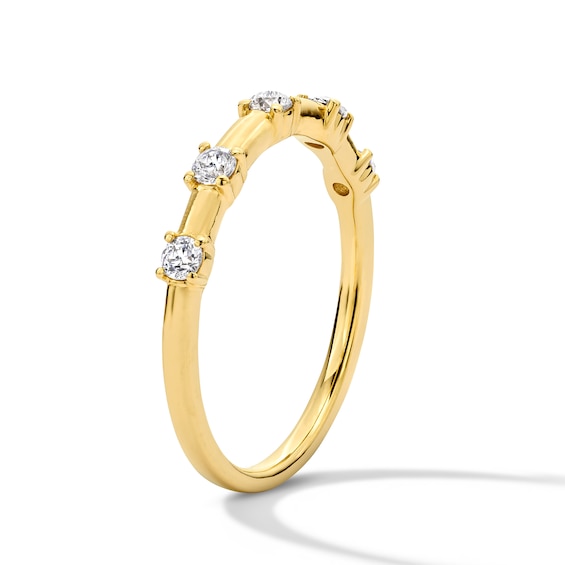 1/4 CT. T.w. Certified Lab-Grown Diamond Station Band in 14K Gold (F/Vs2)