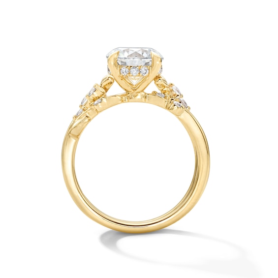 2-1/4 CT. T.w. Certified Lab-Grown Diamond Leaf and Vine Bridal Set in 14K Gold (F/Vs2)