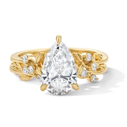 2-1/4 CT. T.W. Pear-Shaped Certified Lab-Grown Diamond Leaf and Vine Bridal Set in 14K Gold (F/VS2)