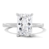 Thumbnail Image 1 of 3-1/8 CT. T.W. Radiant-Cut Certified Lab-Grown Diamond Hidden Frame Engagement Ring in 14K White Gold (F/VS2)
