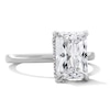 Thumbnail Image 4 of 3-1/8 CT. T.W. Radiant-Cut Certified Lab-Grown Diamond Hidden Frame Engagement Ring in 14K White Gold (F/VS2)