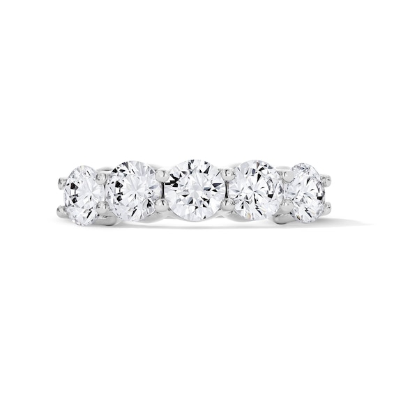 2-1/2 CT. T.w. Lab-Grown Diamond Five-Stone Anniversary Band in 10K White Gold (F/Vs2)