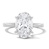Thumbnail Image 1 of 3 CT. T.W. Oval Certified Lab-Grown Diamond Hidden Frame Engagement Ring in 14K White Gold (F/VS2)