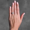 Thumbnail Image 2 of 3 CT. T.W. Oval Certified Lab-Grown Diamond Hidden Frame Engagement Ring in 14K White Gold (F/VS2)