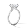 Thumbnail Image 5 of 3 CT. T.W. Oval Certified Lab-Grown Diamond Hidden Frame Engagement Ring in 14K White Gold (F/VS2)