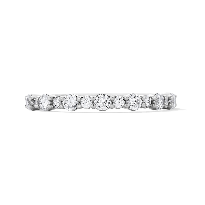 Main Image 1 of 1/2 CT. T.W. Lab-Grown Diamond Band in 10K White Gold (F/VS2)