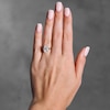 Thumbnail Image 2 of 3-1/4 CT. T.W. Oval Certified Lab-Grown Diamond Hidden Double Frame Engagement Ring in 14K Gold (F/VS2)