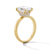 Thumbnail Image 5 of 3-1/4 CT. T.W. Oval Certified Lab-Grown Diamond Hidden Double Frame Engagement Ring in 14K Gold (F/VS2)