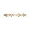 Thumbnail Image 1 of 1/4 CT. T.W. Diamond Alternating Quad Stackable Band in 10K Gold