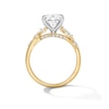 Thumbnail Image 2 of 3-3/8 CT. T.W. Oval Certified Lab-Grown Diamond Engagement Ring in 14K Gold (F/VS2)