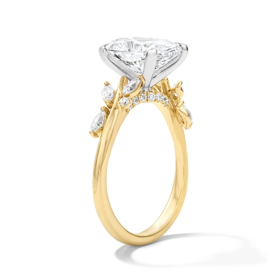 3-3/8 CT. T.w. Oval Certified Lab-Grown Diamond Engagement Ring in 14K Gold (F/Vs2)