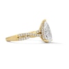 Thumbnail Image 3 of 3-1/3 CT. T.W. Pear-Shaped Certified Lab-Grown Diamond Engagement Ring in 14K Gold (F/VS2)