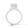 Thumbnail Image 3 of 3 CT. T.W. Cushion-Cut Certified Lab-Grown Diamond Solitaire Engagement Ring in 14K White Gold (F/VS2)