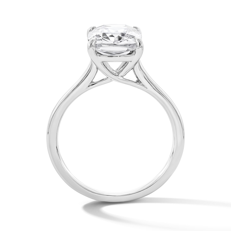 Main Image 3 of 3 CT. T.W. Cushion-Cut Certified Lab-Grown Diamond Solitaire Engagement Ring in 14K White Gold (F/VS2)