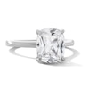 Thumbnail Image 4 of 3 CT. T.W. Cushion-Cut Certified Lab-Grown Diamond Solitaire Engagement Ring in 14K White Gold (F/VS2)