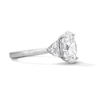 Thumbnail Image 3 of 3-5/8 CT. T.W. Oval-Cut and Half-Moon Certified Lab-Grown Diamond Three-Stone Engagement Ring in 14K White Gold (F/VS2)