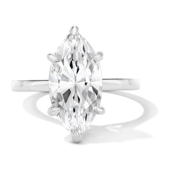 4 CT. T.w. Marquise-Cut Certified Lab-Grown Diamond Solitaire Engagement Ring in 14K White Gold (F/Vs2)