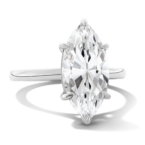 4 CT. T.w. Marquise-Cut Certified Lab-Grown Diamond Solitaire Engagement Ring in 14K White Gold (F/Vs2)
