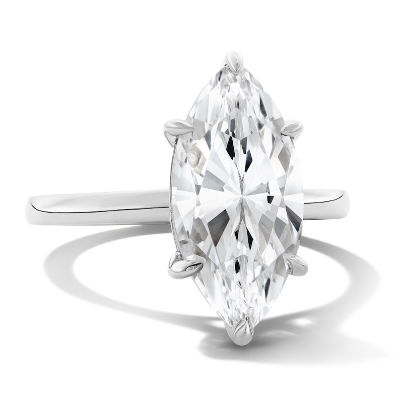Main Image 4 of 4 CT. T.W. Marquise-Cut Certified Lab-Grown Diamond Solitaire Engagement Ring in 14K White Gold (F/VS2)