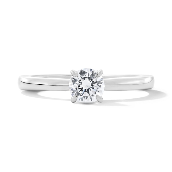 1/2 CT. T.w. Certified Lab-Grown Diamond Solitaire Engagement Ring in 14K White Gold (F/Vs2)