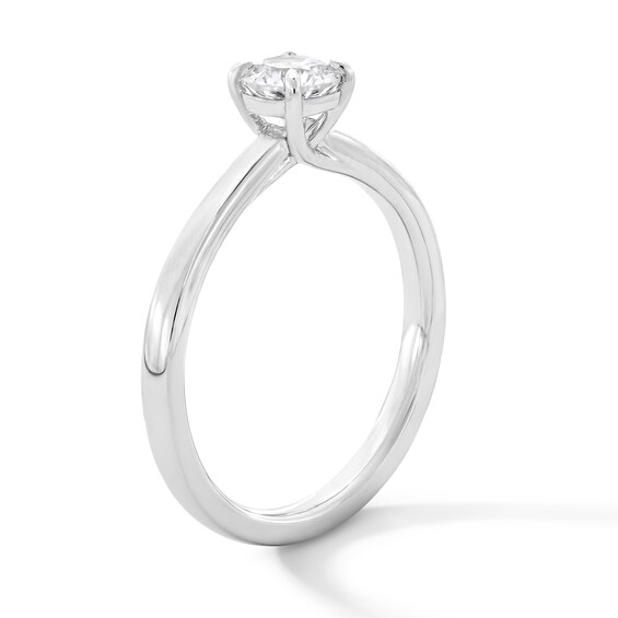1/2 CT. T.w. Certified Lab-Grown Diamond Solitaire Engagement Ring in 14K White Gold (F/Vs2)